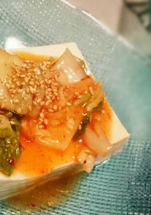 キムチ冷奴-レシピのメイン写真