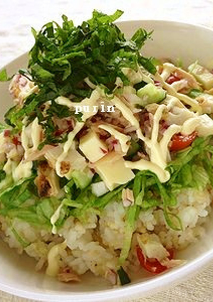 火を使わない！ツナ缶と野菜ののっけ丼-レシピのメイン写真