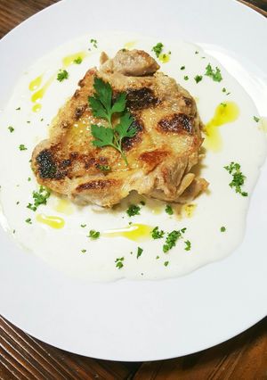 鶏モモ肉のホワイトソース　極道料理人！-レシピのメイン写真