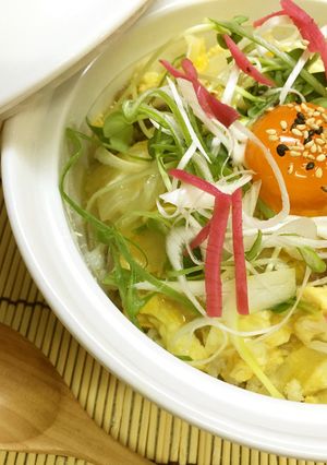 手羽先のスープとおからもどき！で玉子丼！-レシピのメイン写真