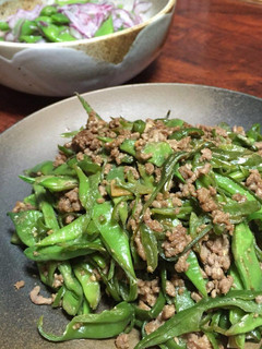 ピーマン消費。ピーマンとササギ肉みそ炒め-レシピのメイン写真