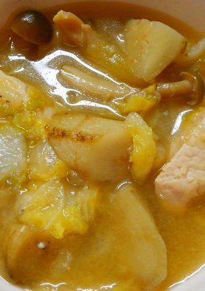 白菜とゴボウと鶏むね肉の味噌煮～中華煮～-レシピのメイン写真