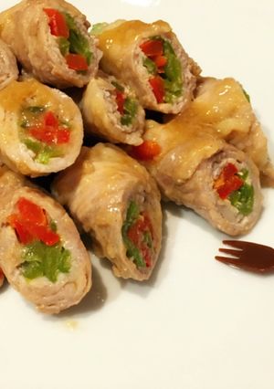レンジで簡単☆お弁当に〜野菜の肉巻き-レシピのメイン写真