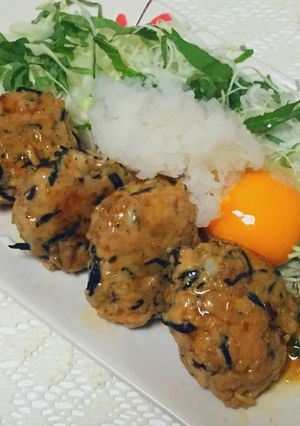 混ぜるだけ！ひじき入り鶏のつくね照り焼き-レシピのメイン写真