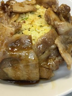 豚ロースで豚丼チャーハン-レシピのメイン写真