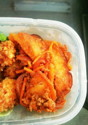 お弁当に☆簡単☆ポテトのケチャップ煮-レシピのメイン写真