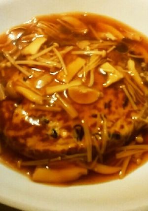 手抜き！ヘルシー！和風豆腐ハンバーグ-レシピのメイン写真