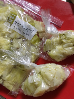 キャベツも冷凍で保存-レシピのメイン写真