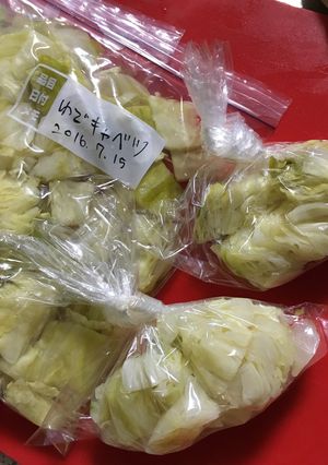 キャベツも冷凍で保存-レシピのメイン写真