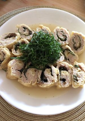 鶏梅巻の白だし煮♡簡単さっぱり夏の一品！-レシピのメイン写真