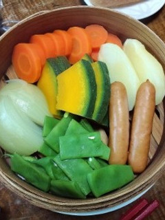 蒸篭のススメ「蒸し野菜」-レシピのメイン写真