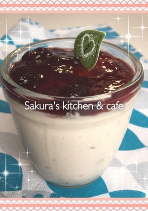 水切りヨーグルト☆カシスヨーグルトムース-レシピのメイン写真