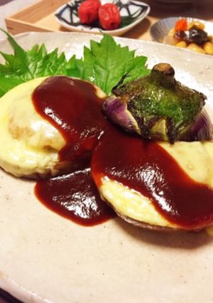 賀茂茄子のひき肉入りチーズ焼き-レシピのメイン写真