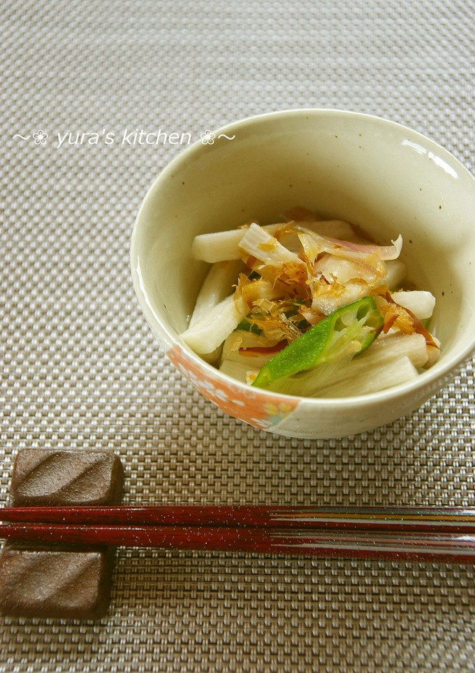 やまいもとオクラとみょうがの梅酢あえ-レシピのメイン写真