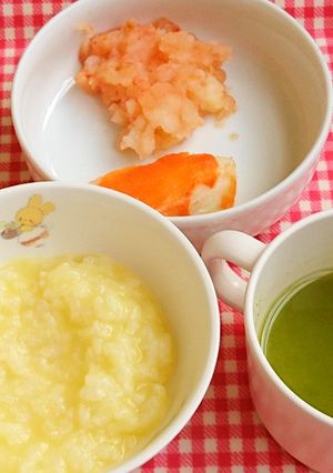 保育園離乳食7～8か月ごろ①魚人参じゃが-レシピのメイン写真