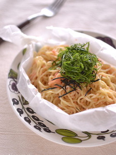 レンジでペーパー焼そばタラスパ風-レシピのメイン写真