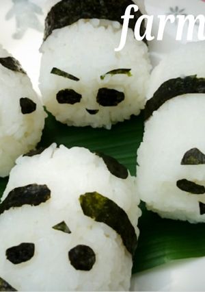 WE❤ PANDA ❤パンダライスボール-レシピのメイン写真