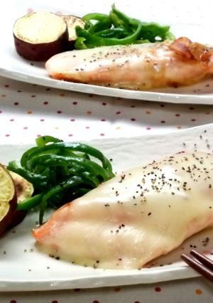 鮭のガーリックチーズ焼き-レシピのメイン写真