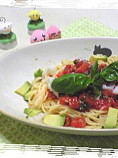 冷たいトマトパスタ-レシピのメイン写真