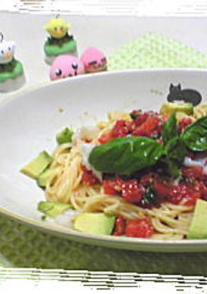 冷たいトマトパスタ-レシピのメイン写真