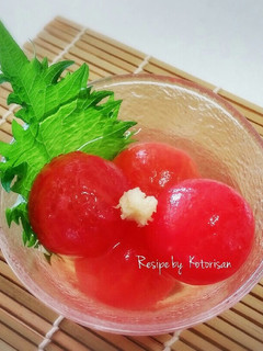 ひんやり♡簡単!トマトのだし浸し-レシピのメイン写真