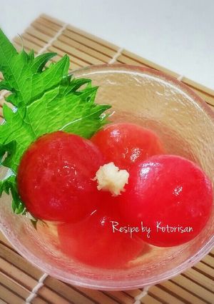 ひんやり♡簡単!トマトのだし浸し-レシピのメイン写真