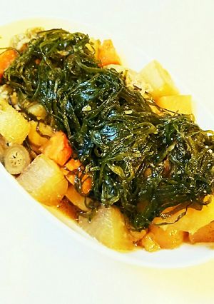 切り昆布と豚肉の煮物-レシピのメイン写真