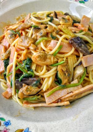 ｱｻﾘのﾄﾏﾄｸﾘｰﾑﾊﾟｽﾀ-レシピのメイン写真