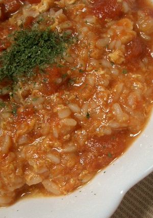 トマトのシンプルおじや-レシピのメイン写真