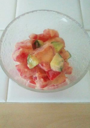 簡単楽ちん!トマトのガーリックツナマヨ♪-レシピのメイン写真