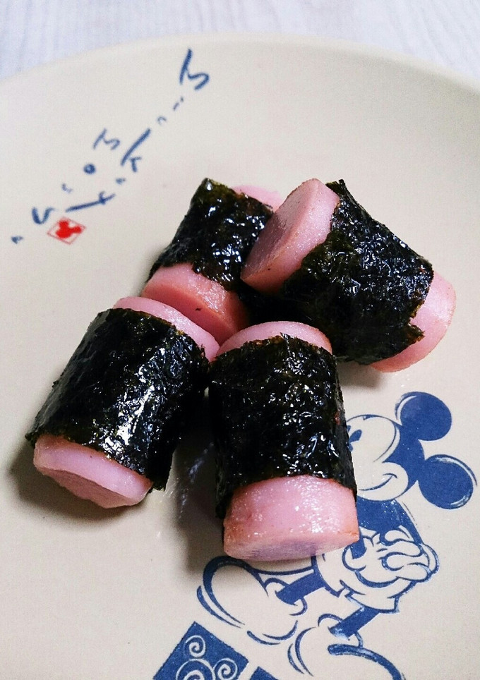 お弁当のおかずに魚肉ソーセージ海苔巻き-レシピのメイン写真