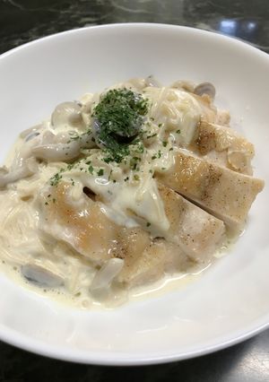 超簡単♪鶏胸肉ときのこのクリームソース♪-レシピのメイン写真