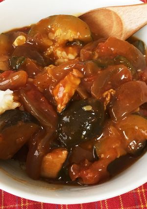 ナスとズッキーニのトマトカレー♡-レシピのメイン写真