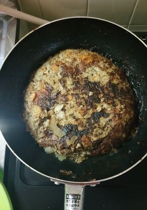 フライパンでどでかハンバーグ-レシピのメイン写真