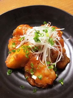 完全オリジナル☆節約海老チリ揚げ豆腐-レシピのメイン写真