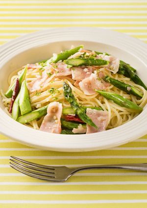 みんな大好き！ベーコンとアスパラのパスタ-レシピのメイン写真