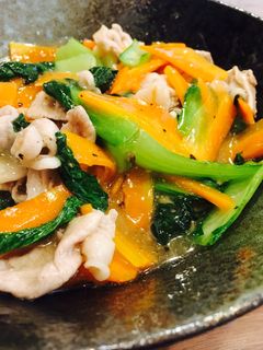 豚と青梗菜と人参のあんかけ中華炒め-レシピのメイン写真