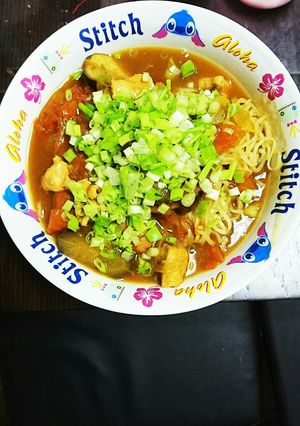 簡単‼夏野菜カレーラーメン-レシピのメイン写真