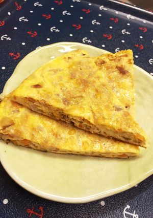 切り干し大根の煮物でキッシュ風オムレツ-レシピのメイン写真