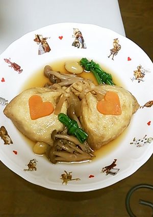 お豆腐のボリューム巾着煮-レシピのメイン写真