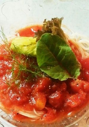 時短！冷やさずに冷製パスタ-レシピのメイン写真