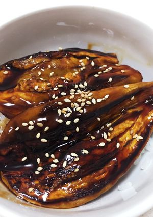 茄子の蒲焼丼-レシピのメイン写真