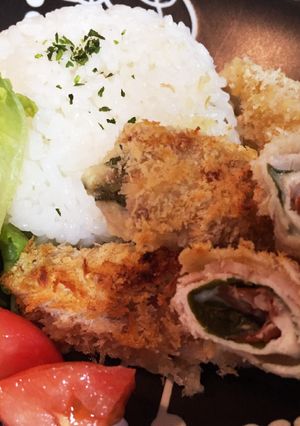 揚げずに簡単♡梅しそチーズフライ-レシピのメイン写真