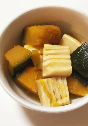 かぼちゃと生麩の甘辛煮-レシピのメイン写真