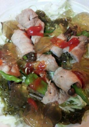 ジュレ肉巻き（血管ダイエット食838）-レシピのメイン写真