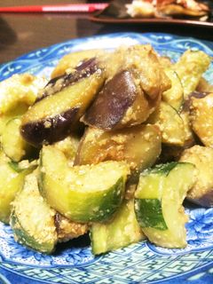 ナスときゅうりのごま味噌炒め煮-レシピのメイン写真