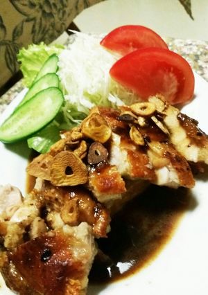 チキン&豆腐で上げ底⁉ガーリックステーキ-レシピのメイン写真