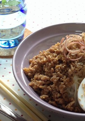 暑い日におすすめ☆ピリ辛肉味噌そうめん-レシピのメイン写真