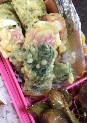 お弁当にカニカマの大葉巻き天！-レシピのメイン写真
