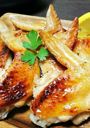 魚焼きグリルで☆皮パリジューシー手羽先♪-レシピのメイン写真